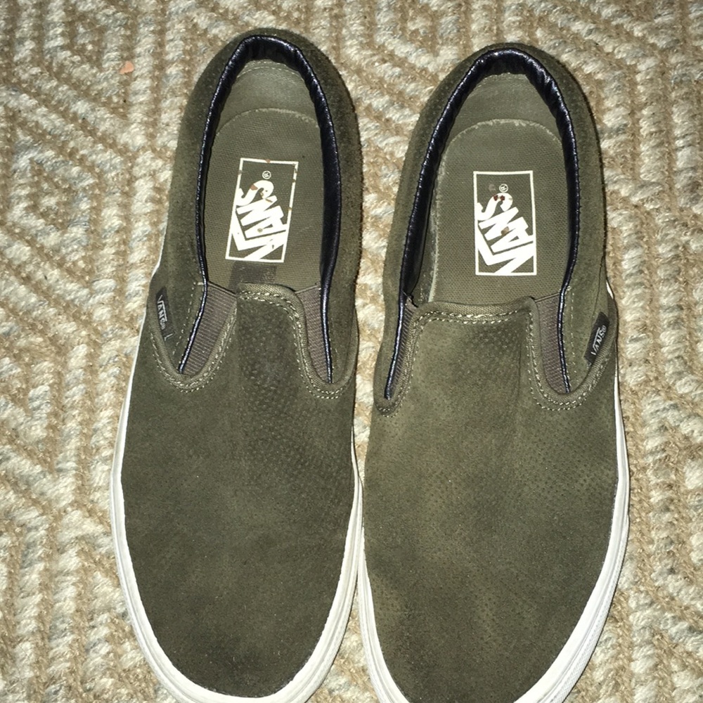 Great RARE green vans slip on